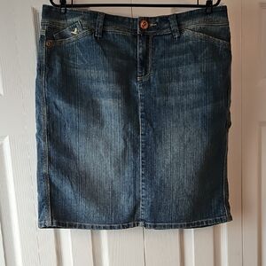 Grane Classic Blue Denim Pencil Skirt